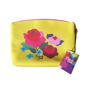 French Bull Yellow Floral Cosmetic Bag